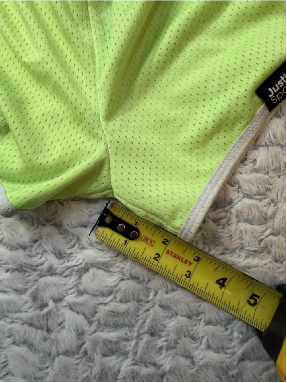 Justice Sport Girls Green Mesh Pull-On Shorts Logo Elastic Waist Size M 2" - Picture 5 of 8